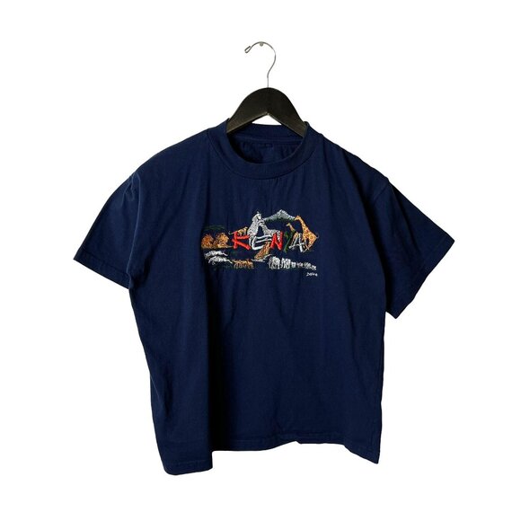 Urban Outfitters Tops - Vintage Kenya Safari Embroidered Wildlife Tee Dash Lions Giraffes Zebras